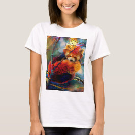 Autumnal Red Panda Baseball ¾ Sleeve T-Shirt