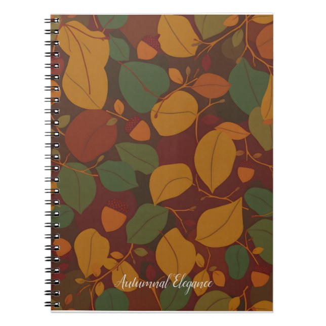 Autumnal Sentiments Notebook Notizblock (Vorderseite)