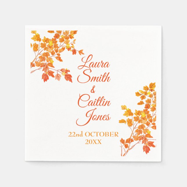 Autumnal Serviette (Vorderseite)