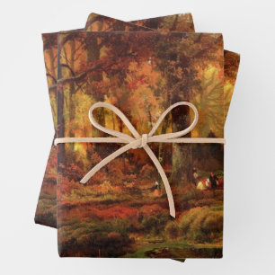 Autumnal Trees in Cresheim Glen (Philadelphia) Geschenkpapier Set
