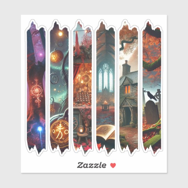 Autumnal Whimsigoth Verzauberte Washi Tape Scrapbo Aufkleber (Blatt)