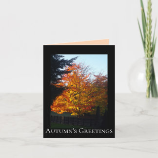 "Autumn's Greetings" Card Karte