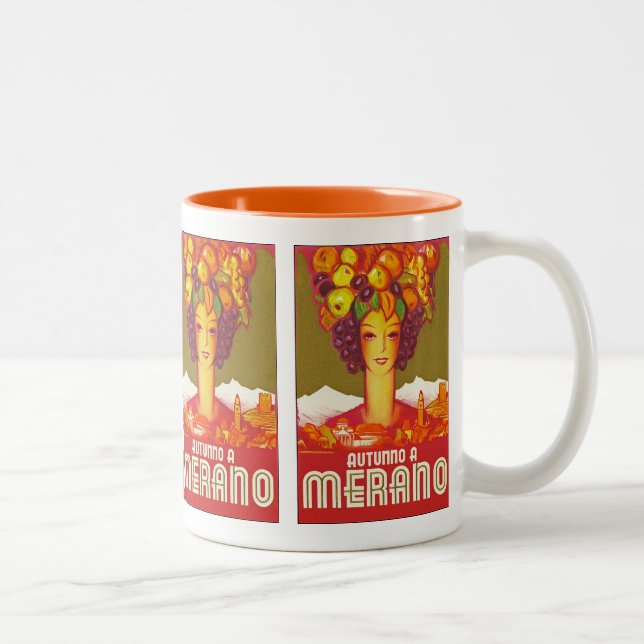 Autunno a Merano Zweifarbige Tasse (Rechts)