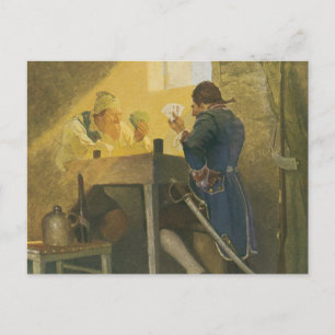 Aux Cartes dans la cage de Cluny par NC Wyeth