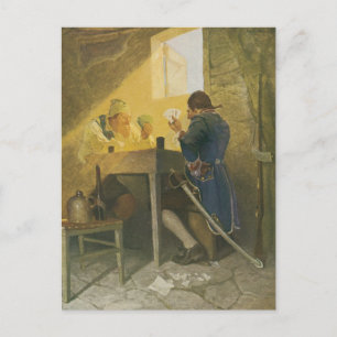 Aux Cartes dans la cage de Cluny par NC Wyeth