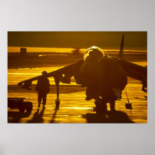 AV-8B Geländeläufer-Jet Poster