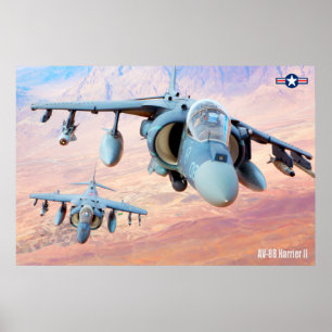 AV-8B HARRIER II POSTER
