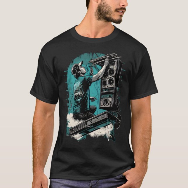AV-Techniker Lautsprecher Installation Audio Visua T-Shirt (Vorderseite)