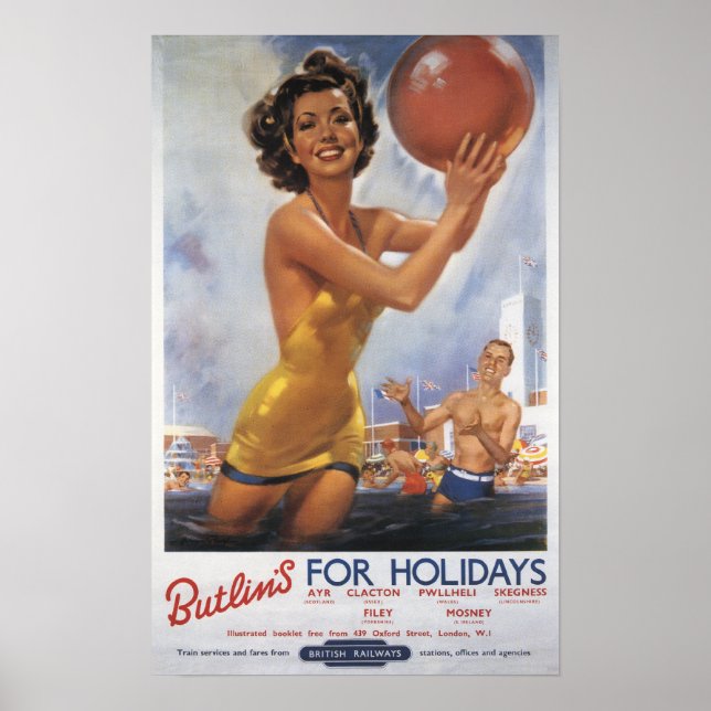 Ava Gardner Look-a-Butlin's Camps Poster (Vorne)
