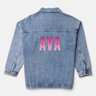 Ava rosa Name Jeansjacke