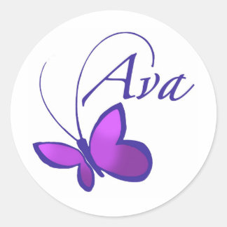 Ava Runder Aufkleber