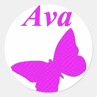 Ava Runder Aufkleber