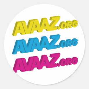 Avaaz Rundschreiben-Aufkleber Runder Aufkleber