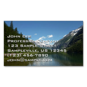 Avalanche Lake I im Glacier-Nationalpark Magnetische Visitenkarte