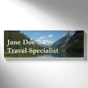 Avalanche Lake I im Glacier-Nationalpark Namenschild