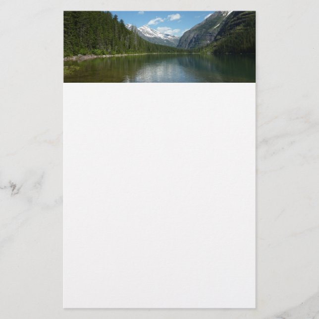 Avalanche See I - Glacier Nationalpark Briefpapier (Vorderseite)