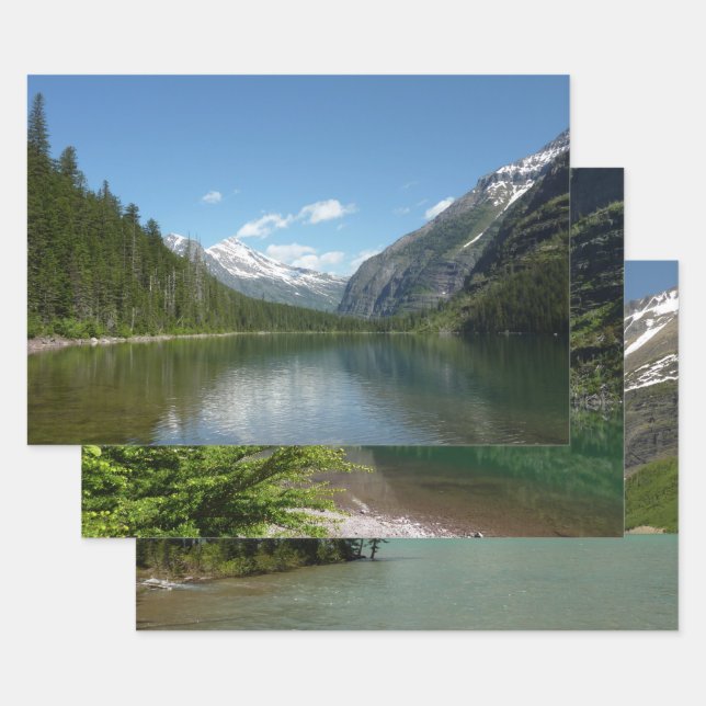 Avalanche See I - Glacier Nationalpark Geschenkpapier Set (Set)