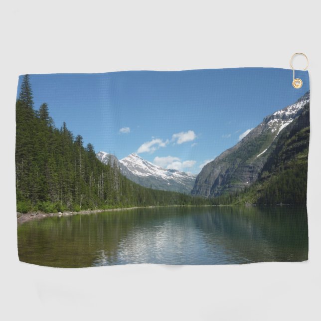 Avalanche See I - Glacier Nationalpark Golfhandtuch (Horizontal)