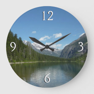 Avalanche See I - Glacier Nationalpark Große Wanduhr