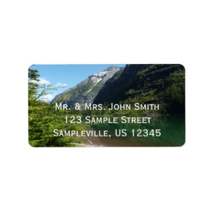 Avalanche See II - Glacier Nationalpark Adressaufkleber