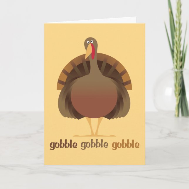 Avalez avalent la carte de thanksgiving (Devant)