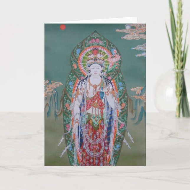 Avalokiteshvara Gruß-Karte Karte (Vorderseite)