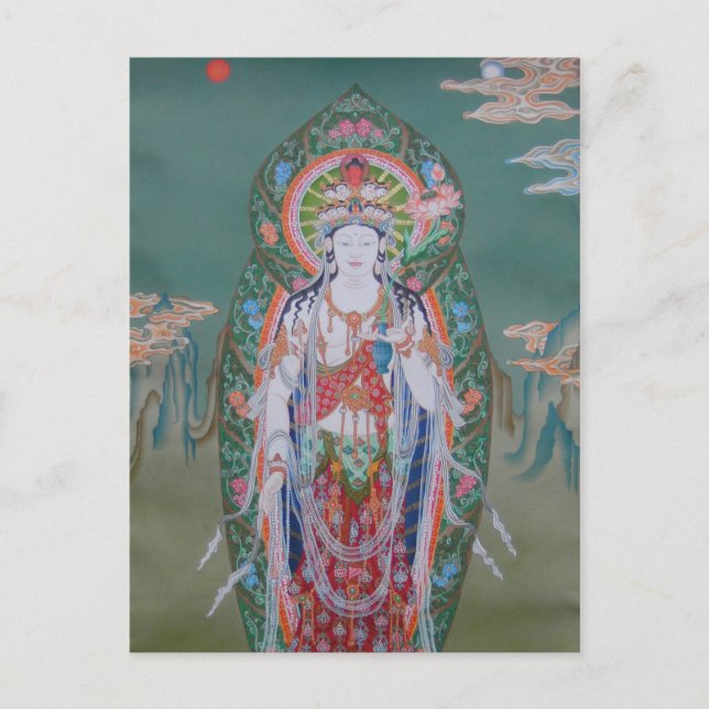 Avalokiteshvara Postkarte (Vorderseite)