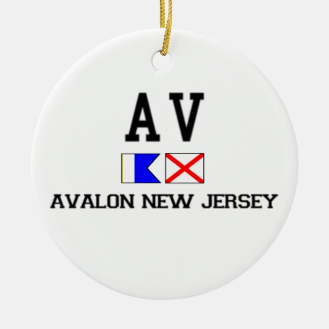 Avalon. Keramik Ornament (Vorne)