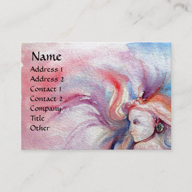 AVALON Magic and Mystery Gold Metallicpapier Visitenkarte (Vorderseite)