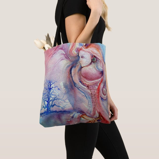 AVALON / Magie und Geheimnis, rosa blaue Fantasie Tasche (Von Nahem)
