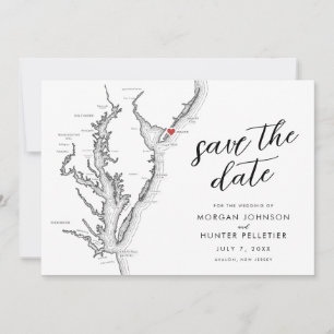 Avalon New Jersey Carte Mariage Moderne