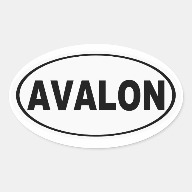 Avalon New Jersey Ovaler Aufkleber (Vorderseite)