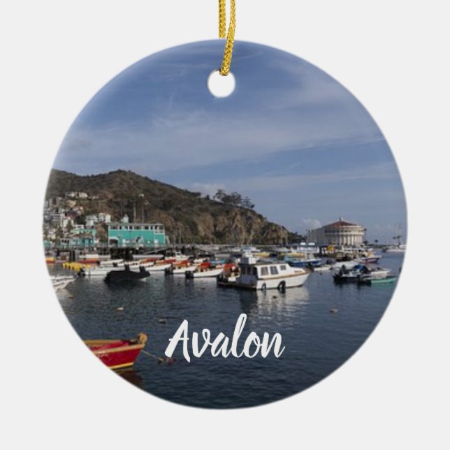 Avalon Panorama Weihnachtsdekoration Keramik Ornament (Vorne)