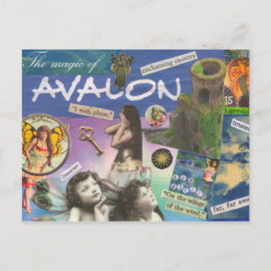 Avalon-Postkarte mit Magie Postkarte