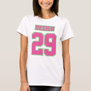 AVANT BLANC ROSE VERT femmes Coton de base TShirt