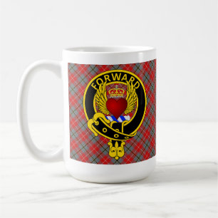 "AVANT" Coeur ailé Rouge Douglas Tartan Mug
