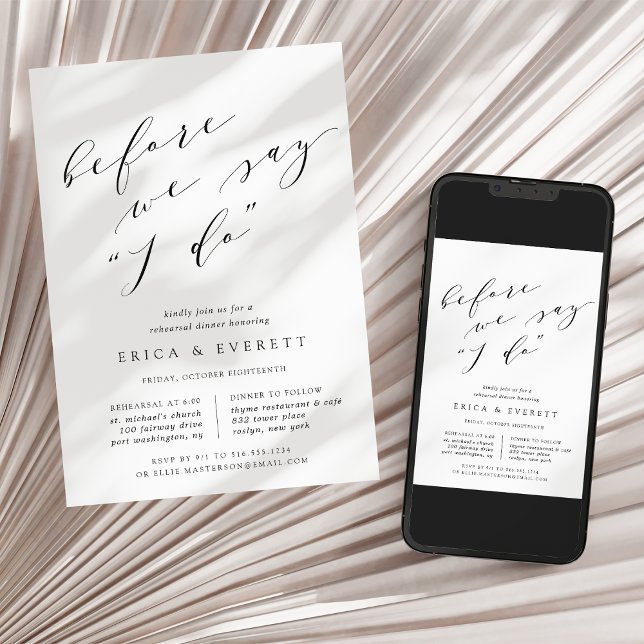 Avant De Dire Que Je Le Fais | Invitation au dîner (Créateur téléchargé)