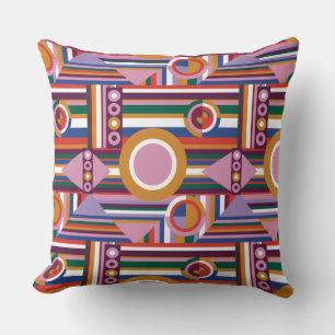 Avant-Garde Bold Retro Geometric Throw Kissen