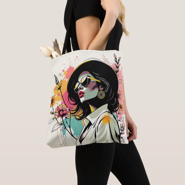 Avant-Garde Flora Fusion Doppelseitig 💖🍃 Tasche (Von Nahem)