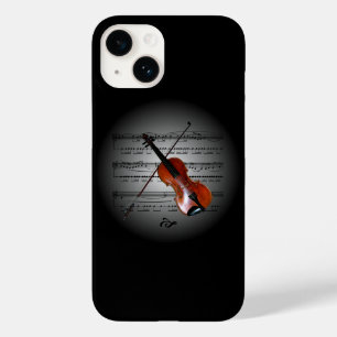 Avant Garde ~ Geige auf Globe mit Notenmusik ~ Case-Mate iPhone 14 Hülle