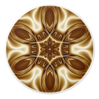 Avant-Garde ~ Gold ~ Seide und Satin Look 03 B ~ Keramikknauf