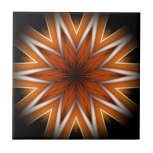 Avant-Garde ~ Sternexplosion Russet und Black 0211 Fliese