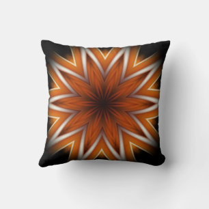 Avant-Garde ~ Sternexplosion Russet und Black 0211 Kissen