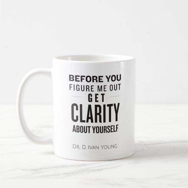 Avant que vous figure me obtenez la tasse de café (Gauche)