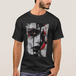 Avantgarde-Abstraktes-Porträt-Grunge-Kunst-Design T-Shirt