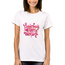 Avantgarde Merry Bright Abstrakter Weihnachts-T-Sh