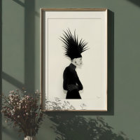 Avantgarde-Silhouette: Dunkles Elegance-Portrait