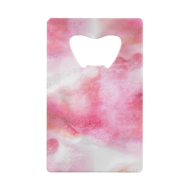 Avantgardehintergrund-Handfarbe 2 der Kunst rote Geldbeutel Flaschenöffner (Vorderseite)