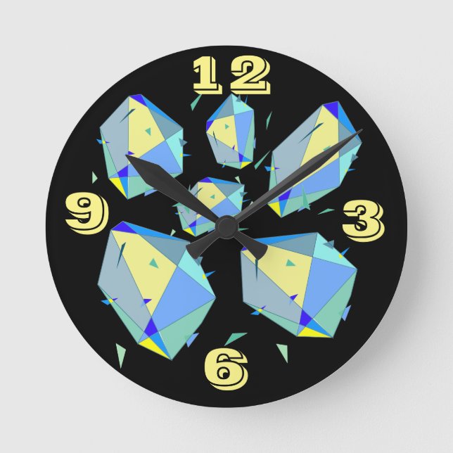 Avantgardistischer High Impact Minimalismus Zurzei Runde Wanduhr (Vorderseite)