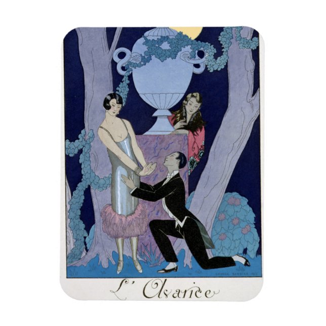 Avarice, 1924 (pochoir print) magnet (Vertikal)